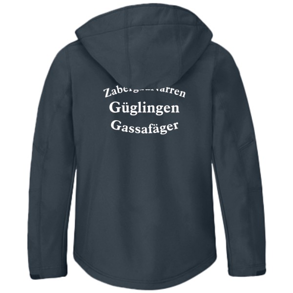 Herren Softshell-Jacke mit Kapuze "ZNG Gassafäger" / Marine